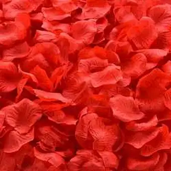 Amazon Hot Sell Artificial Rose Petals Satin Petals Silk Rose Petals For Wedding Decorations