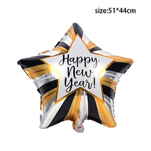 2023 Happy New Year Eve Party Wine Tree Star Bottle Foil Balloons Decoration Merry Christmas Party Decoration Air Globos Noel