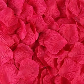 Amazon Hot Sell Artificial Rose Petals Satin Petals Silk Rose Petals For Wedding Decorations