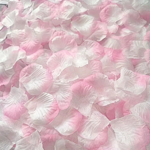 Amazon Hot Sell Artificial Rose Petals Satin Petals Silk Rose Petals For Wedding Decorations