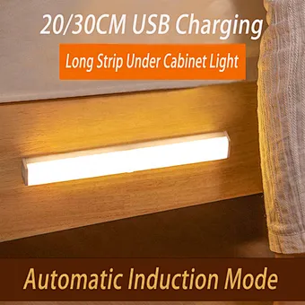 LED Cabinet Light Clear Luminous USB Body Lamp Furniture Light OEM Switch Magnetic Wall Motion Sensor Under LED Cabinet Light
