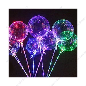 Wholesale Bobo Ballon 18/20/24/32 Inches Light LED Balloon with sticker For Party Decoration and gift for kids