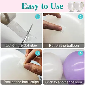 5m Transparent Plastic Double Hole Pink Balloon Chain Set Garland Arch Kit for Wedding Baby Shower Decorations Birthday