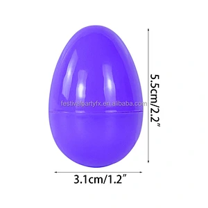 Gift Fillable Candies Chocolate Toy Box Plastic Decoration 2023 Surprise Colorful Bright Empty Shells Creative Easter Egg