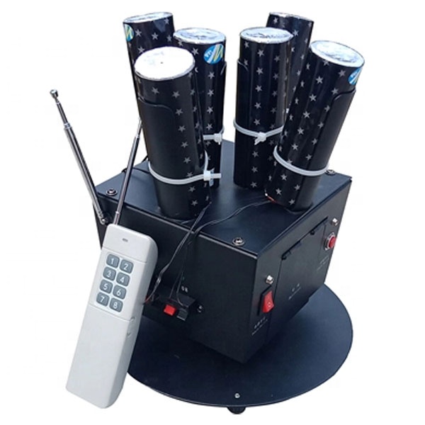 Remote control cold pyro pyrotechnics rotating firing system cold stage indoor fountain  wedding firework firing system