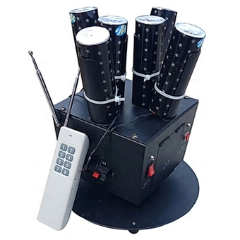 Remote control cold pyro pyrotechnics rotating firing system cold stage indoor fountain  wedding firework firing system