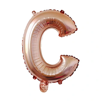 Rose Gold Mariage Letter Balloon Anniversary Birthday Party Decorations Kids Wedding Decoration Air Balloons Globos Party ballon