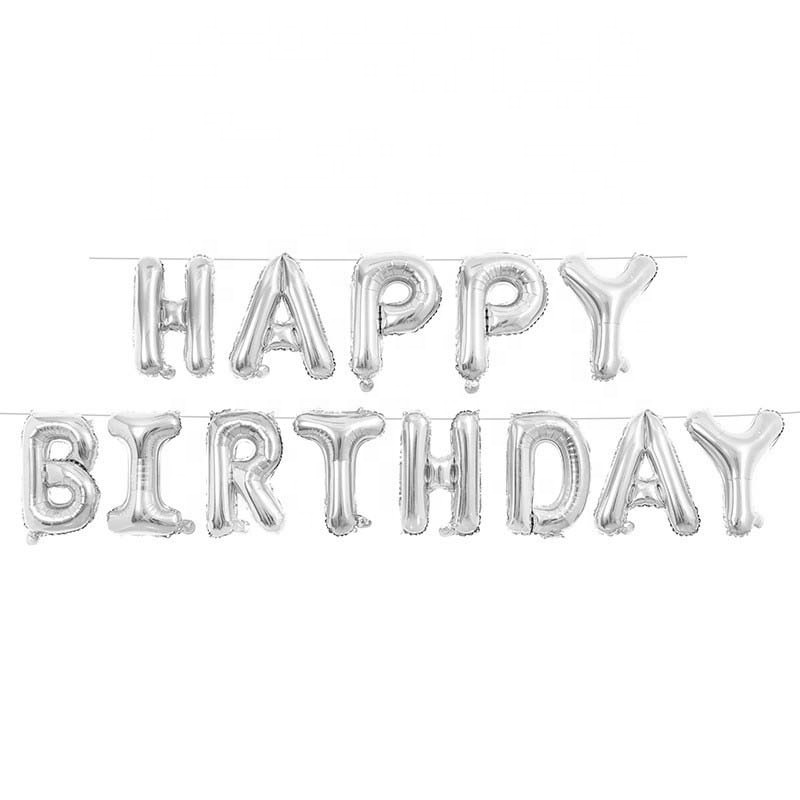 Foil Balloon Factory 16 inch Individual Package Happy Birthday banner Balloon set Party Decoration feliz cumpleanos globo