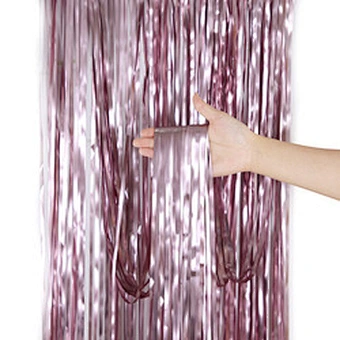 metal tinsel foil curtain metallic foil fringe curtain rain wall backdrop wedding birthday party background decoration 1*2m