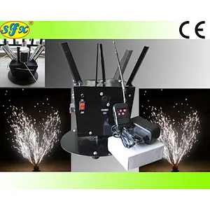 Remote control cold pyro pyrotechnics rotating firing system cold stage indoor fountain  wedding firework firing system