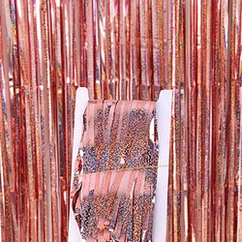 metal tinsel foil curtain metallic foil fringe curtain rain wall backdrop wedding birthday party background decoration 1*2m