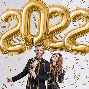 Happy New Year Banner and Balloons 2023 Photo Frame New Year Eve Party Decoration Natal Noel Merry Christmas Decor Supplies
