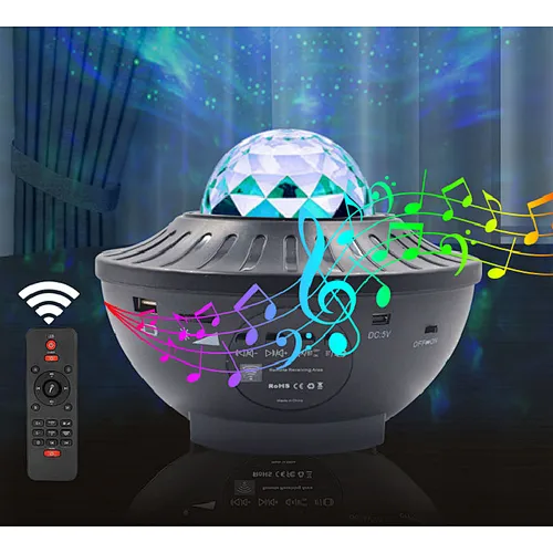 Home Laser Aurora Starlight Lamp Smart Laser Starry Sky Night Light Projector Music Speaker Star Remote Control Dream Colorful