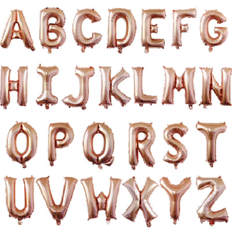 Rose Gold Mariage Letter Balloon Anniversary Birthday Party Decorations Kids Wedding Decoration Air Balloons Globos Party ballon