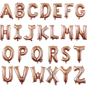 Rose Gold Mariage Letter Balloon Anniversary Birthday Party Decorations Kids Wedding Decoration Air Balloons Globos Party ballon