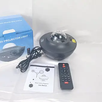 Home Laser Aurora Starlight Lamp Smart Laser Starry Sky Night Light Projector Music Speaker Star Remote Control Dream Colorful