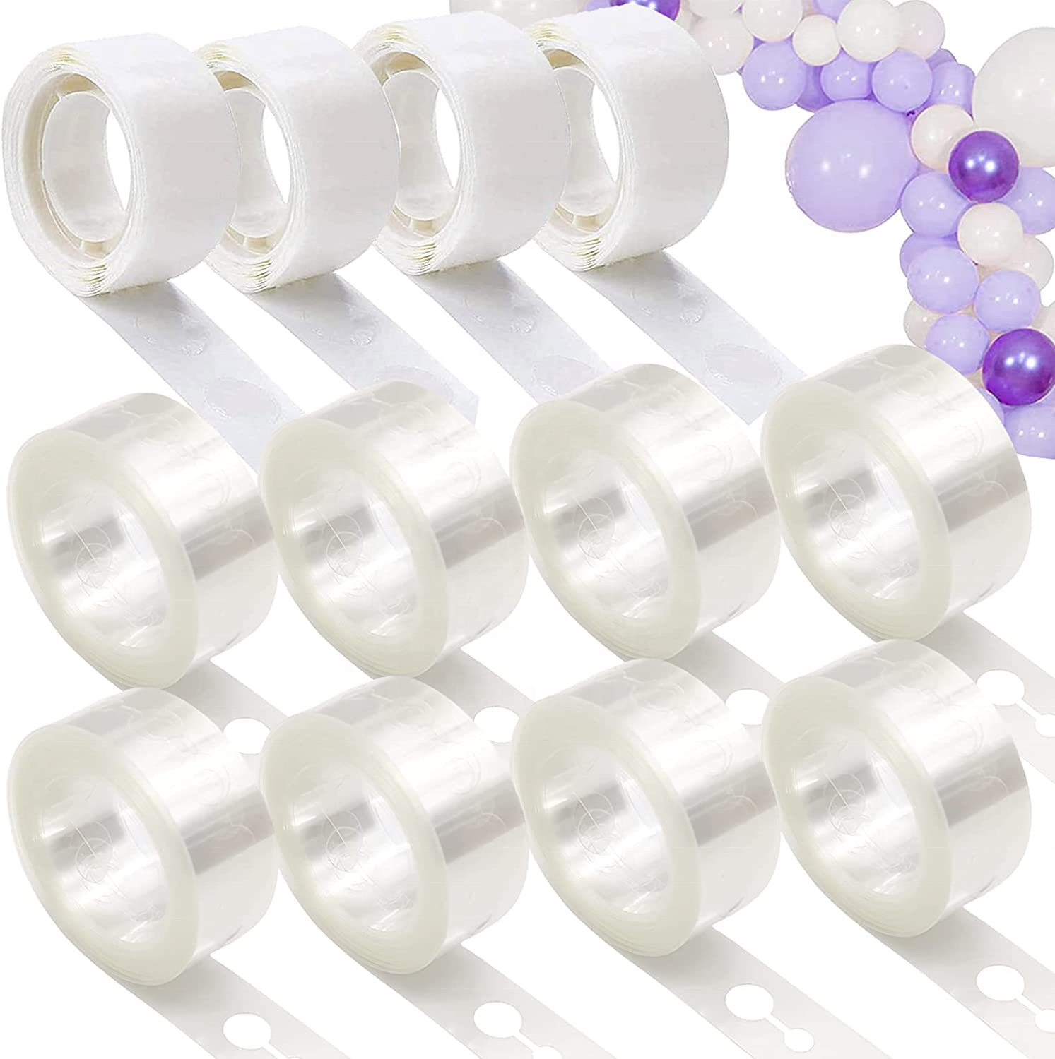 5m Transparent Plastic Double Hole Pink Balloon Chain Set Garland Arch Kit for Wedding Baby Shower Decorations Birthday