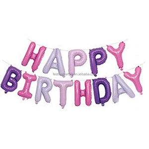 Foil Balloon Factory 16 inch Individual Package Happy Birthday banner Balloon set Party Decoration feliz cumpleanos globo