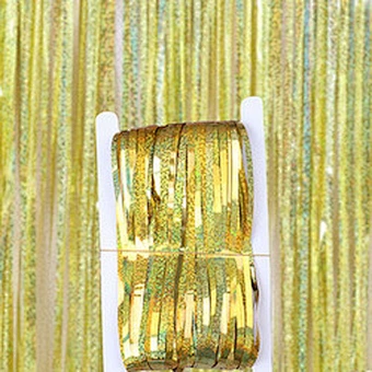 metal tinsel foil curtain metallic foil fringe curtain rain wall backdrop wedding birthday party background decoration 1*2m
