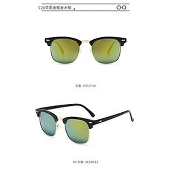 Sunglasses customs Men Design Classic Cheap Sun Glasses Stainless steel Metal Fashion women Men Sunglasses