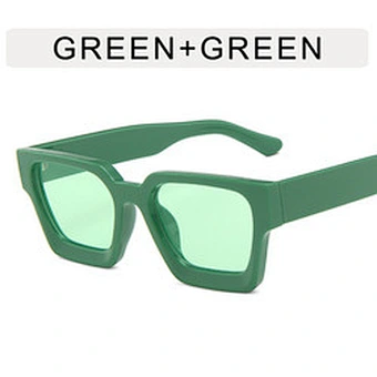 With Case Fashion Vintage Large Glasses Flat Trapezoid Beach 2023 Luxury Designer Famous Brand Shade Custom Sunglasses For Women