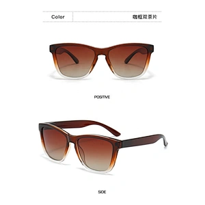 Made in China polarized custom logo sunglass uv400 glasses promotion matte black sunglasses