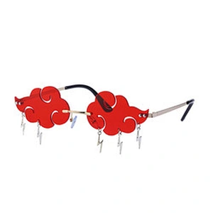 rain cloud funny party glasses festival ball women eyewear metal fashion rimless lens sun sunglasses
