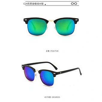 Sunglasses customs Men Design Classic Cheap Sun Glasses Stainless steel Metal Fashion women Men Sunglasses