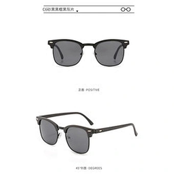 Sunglasses customs Men Design Classic Cheap Sun Glasses Stainless steel Metal Fashion women Men Sunglasses