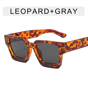 With Case Fashion Vintage Large Glasses Flat Trapezoid Beach 2023 Luxury Designer Famous Brand Shade Custom Sunglasses For Women
