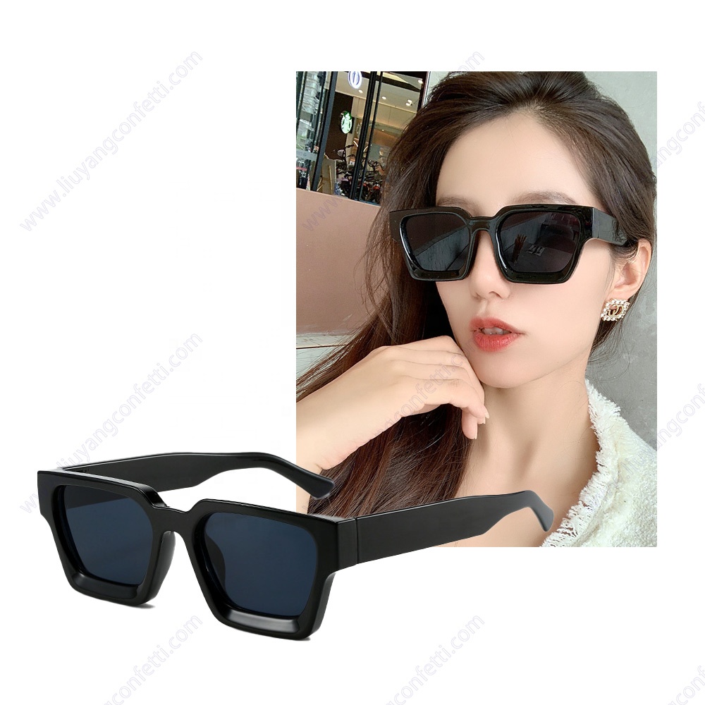 Luxury Custom Logo Designer Square Women Shades Sun Glasses 2023 Trendy Unisex Polarized Sports Vintage Rectangle Pc Sunglasses