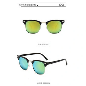 Sunglasses customs Men Design Classic Cheap Sun Glasses Stainless steel Metal Fashion women Men Sunglasses