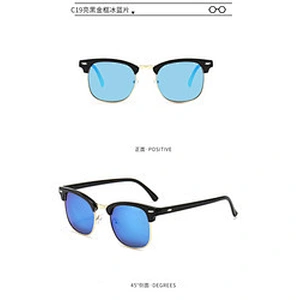 Sunglasses customs Men Design Classic Cheap Sun Glasses Stainless steel Metal Fashion women Men Sunglasses