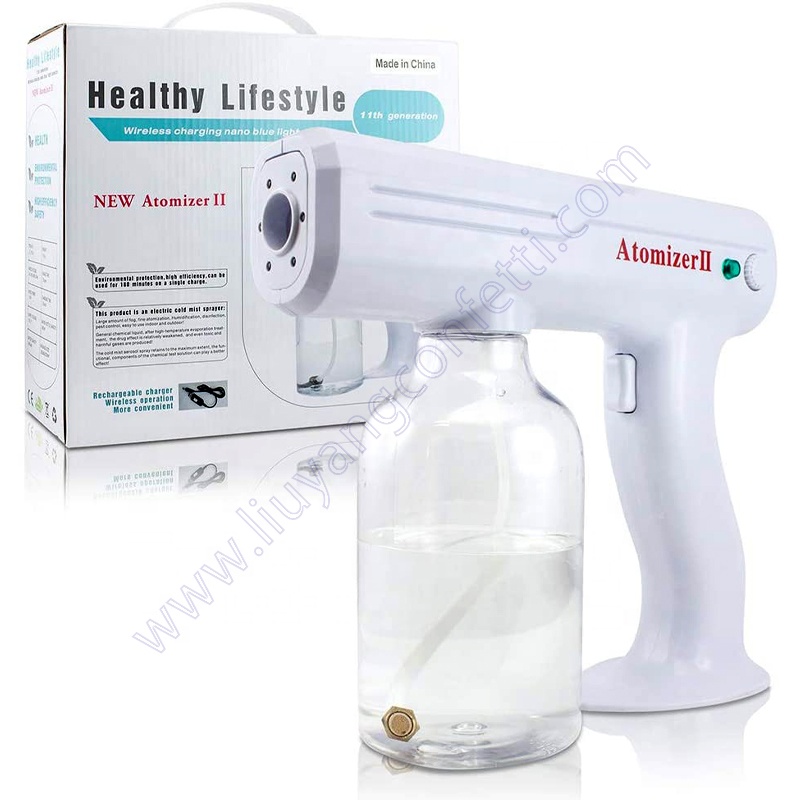 2020 Cordless Electric Sprayer 800ml Low Temperature Atomizer Nebulizer Nano Vapor Spray Gun Air Purifier Disinfection Machine