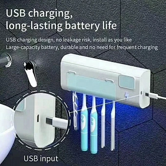 Holder Light Ultraviolet Ozone Automatic Lamp Led Cleaner automa Sterilization Rate Uv Toothbrush Sterilizer Disinfection Box