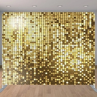 Flower Grass Artificial Shimmering Decor Wedding Acrylic Rose Floral Arrangement Velvet Sequin Round Stand Shimmer Backdrop Wall