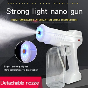 De Luz Microparticulas Vapor Difusaora Nano Desinfectante Para 110v A Bateria Blue Anion Ray Comac Mini Pistola Sanitizantes
