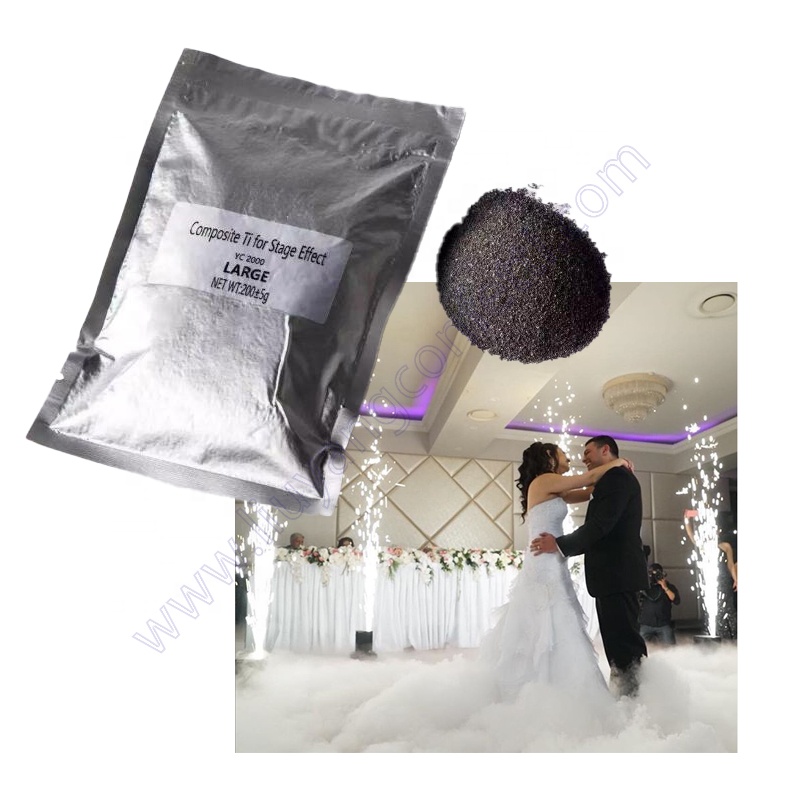 Titanium Composite Special Effect Wedding Firework Ti Powder For Indoor Outdoor Stage Fountain Sparkler Cold Spark Machine