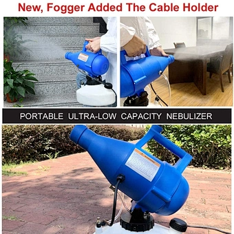 4.5l Portable Electric Ulv Fogger Machine Fogging alcohol Sprayer Electrostatic Handheld Cold Disinfectant Spray Disinfection