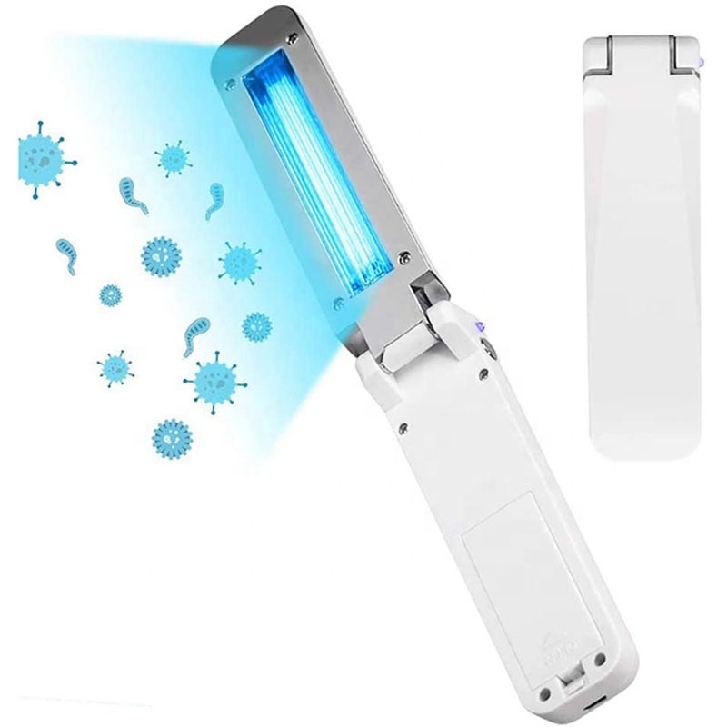 Mini Uv Light Air Sterilizer Sanitizer Sterilization Wand Portable Led Sanitizing Uvc Foldable Disinfection Stick for home water