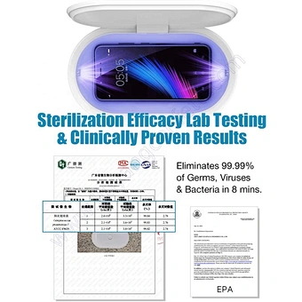 Phone Cleaner Sterilizer Sterilising Trays Stock Fast Dispatch Popular Multi-function Cell Case Uv Disinfection Box