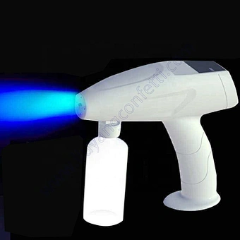 Wireless Fogger Sprayer Electrostatic Operated Blue White Light Nano Machine Atomizer Disinf Blu Ray Battery Disinfection Gun