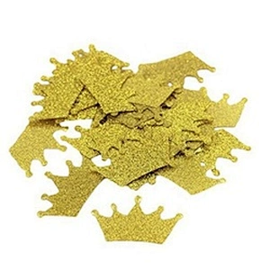 Rose Gold Crown Glitter Confetti for Birthday Bachelor Hen Party Wedding Table Scatter Decor DIY Supplies decoration throwing