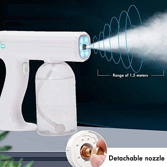 Battery Blue Light Nano Atomizer Machine Steam Virus Mini Atomized Cordless Uv Spray Rechargeable Wireless Disinfection Gun