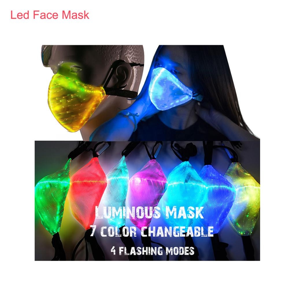 Light Therapy Glow Anti Ageing The Dark Party Red 7 Color Colors Rave Masks Cordless Led Face Mask
