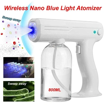 2020 Cordless Electric Sprayer 800ml Low Temperature Atomizer Nebulizer Nano Vapor Spray Gun Air Purifier Disinfection Machine