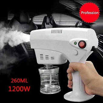 1200w Hospital Disinfection Spray Alcohol Mini Gun Battery Blue White Light Blu Ray Anion 1200 Watt Nano Disinfectant Sprayer
