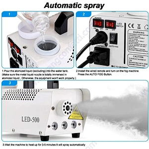 DMX512 control ascendente spray color fog machine-1500w