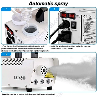 DMX512 control ascendente spray color fog machine-1500w