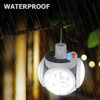 Led Rechargeable Portable Camping Lamp Lantern Tent Foldable Emergency Night Market Dc Charge Ufo Garden Yard Solar Light